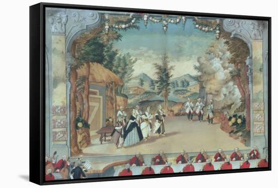 Joseph Haydn (1732-1809) at the First Performance of His Opera "L'Incontro Improvviso"-null-Framed Stretched Canvas