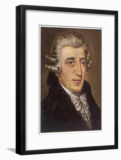 Joseph Haydn Austrian Musician and Composer-null-Framed Art Print