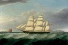 The Barque Elizabeth Martin off the Skerries, with South Stack and Carmel Head-Joseph Heard-Stretched Canvas