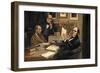 Joseph Hooker (1817-1911), Charles Lyell (1797-1875) and Charles Robert Darwin (1809-82)-null-Framed Giclee Print