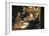 Joseph Hooker (1817-1911), Charles Lyell (1797-1875) and Charles Robert Darwin (1809-82)-null-Framed Giclee Print