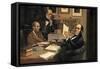 Joseph Hooker (1817-1911), Charles Lyell (1797-1875) and Charles Robert Darwin (1809-82)-null-Framed Stretched Canvas