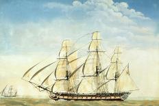 The Frigate Uss Essex-Joseph Howard-Framed Giclee Print