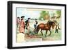 Joseph II Ploughing the Field Near Slawikowitz in Southern Moravia on August 19, 1769-null-Framed Giclee Print