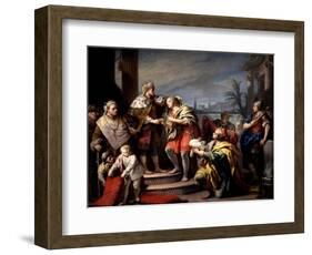 Joseph in the Pharaohs Palace, Ca. 1749-Jacopo Amigoni-Framed Giclee Print