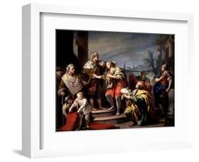 Joseph in the Pharaohs Palace, Ca. 1749-Jacopo Amigoni-Framed Giclee Print