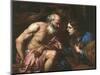 Joseph Interprete Le Reve Du Boulanger Et De L'echanson - Joseph Interpreting the Dreams of the Bak-Giambattista Langetti-Mounted Premium Giclee Print