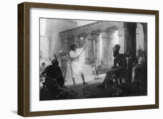 Joseph Interpreting Pharaoh's Dream, Early 20th Century-Margaret Dovaston-Framed Giclee Print