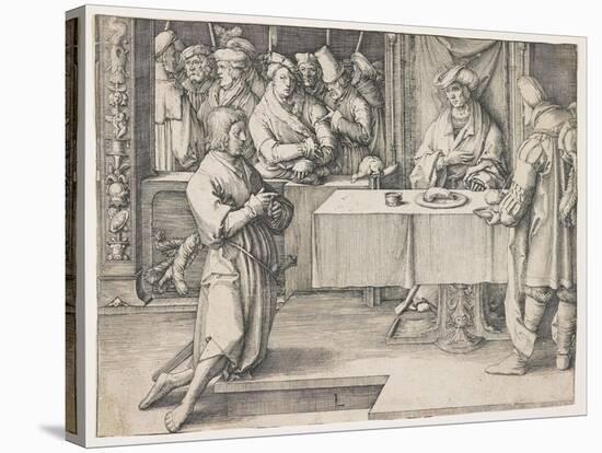 Joseph Interpreting Pharaoh's Dreams, 1512-Lucas van Leyden-Stretched Canvas