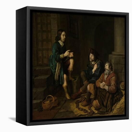 Joseph Interprets the Dreams of the Baker and the Butler-Jan Victors-Framed Stretched Canvas