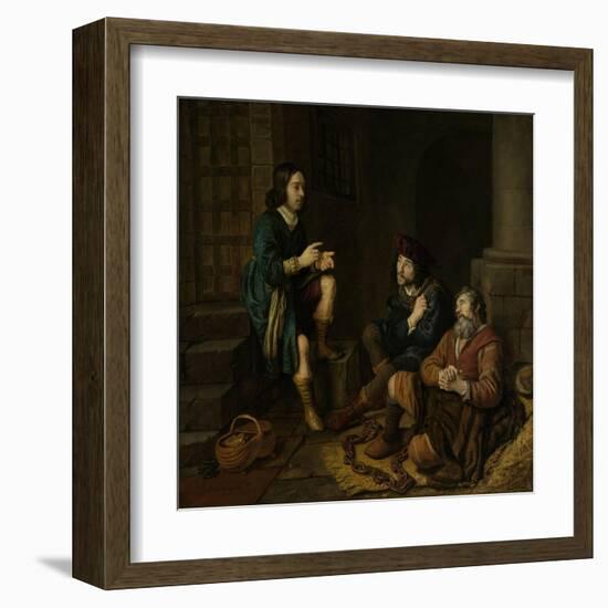 Joseph Interprets the Dreams of the Baker and the Butler-Jan Victors-Framed Art Print