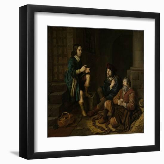 Joseph Interprets the Dreams of the Baker and the Butler-Jan Victors-Framed Art Print