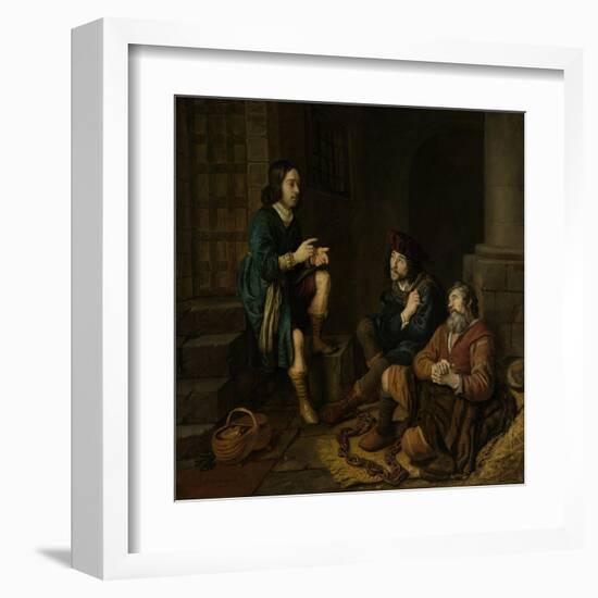 Joseph Interprets the Dreams of the Baker and the Butler-Jan Victors-Framed Art Print