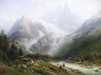 A View of Chamonix and Mont Blanc-Joseph Jansen-Laminated Giclee Print