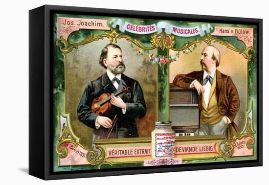 Joseph Joachim and Hans Von Bulow, C1900-null-Framed Stretched Canvas