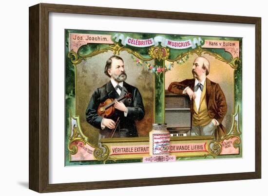 Joseph Joachim and Hans Von Bulow, C1900-null-Framed Giclee Print