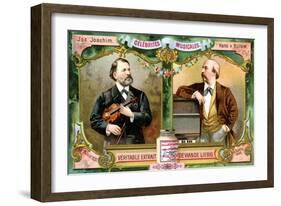 Joseph Joachim and Hans Von Bulow, C1900-null-Framed Giclee Print