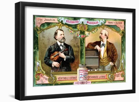 Joseph Joachim and Hans Von Bulow, C1900-null-Framed Giclee Print