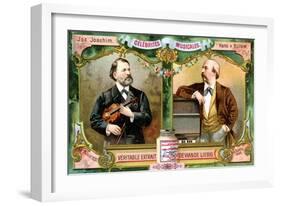 Joseph Joachim and Hans Von Bulow, C1900-null-Framed Giclee Print