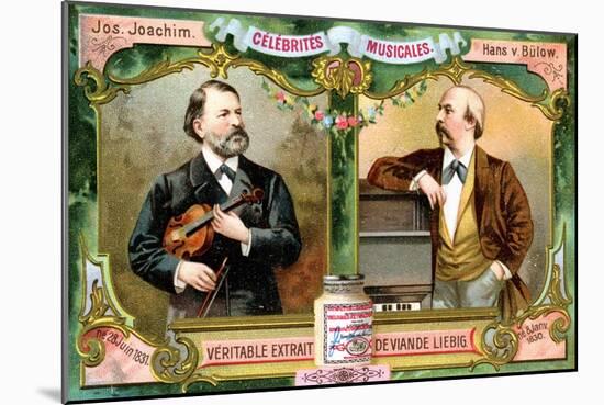 Joseph Joachim and Hans Von Bulow, C1900-null-Mounted Giclee Print