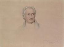 Portrait of German Writer Johann Wolfgang Von Goethe, Painted by Bayer, Late 19th Century-Joseph Carl Stieler-Giclee Print