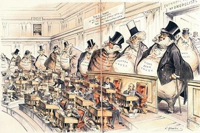 The Bosses of the Senate from the American Magazine 'Puck', January 23rd 1889