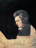 Portrait of Wolfgang Amadeus Mozart (1756-91) at the Piano, 1789-Joseph Lange-Giclee Print