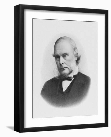 Joseph Lister English Surgeon Medical Scientist and Founder of Antiseptic Surgery-null-Framed Art Print