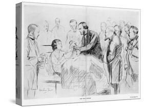 Joseph Lister, English Surgeon, on His Ward Round in Glasgow Royal Infirmary, C1867-null-Stretched Canvas