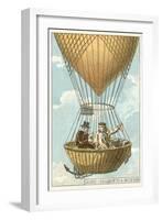 Joseph Louis Gay-Lussac and Jean-Baptiste Biot in a Balloon at an Altitude of 4000 Metres, 1804-null-Framed Giclee Print