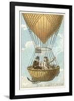 Joseph Louis Gay-Lussac and Jean-Baptiste Biot in a Balloon at an Altitude of 4000 Metres, 1804-null-Framed Giclee Print
