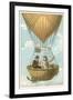 Joseph Louis Gay-Lussac and Jean-Baptiste Biot in a Balloon at an Altitude of 4000 Metres, 1804-null-Framed Giclee Print