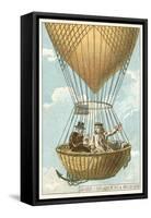 Joseph Louis Gay-Lussac and Jean-Baptiste Biot in a Balloon at an Altitude of 4000 Metres, 1804-null-Framed Stretched Canvas