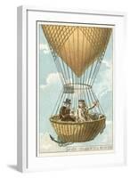 Joseph Louis Gay-Lussac and Jean-Baptiste Biot in a Balloon at an Altitude of 4000 Metres, 1804-null-Framed Giclee Print