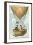 Joseph Louis Gay-Lussac and Jean-Baptiste Biot in a Balloon at an Altitude of 4000 Metres, 1804-null-Framed Giclee Print