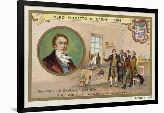 Joseph Louis Gay-Lussac, French Chemist and Physicist-null-Framed Giclee Print