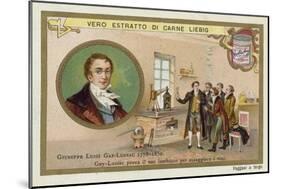 Joseph Louis Gay-Lussac, French Chemist and Physicist-null-Mounted Giclee Print