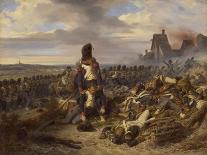 Napoleon in the Battle of Wagram (5-6 Juillet 1809) - Par Bellange, Hippolyte (1800-1866), 1841 - O-Joseph-louis-hippolyte Bellange-Framed Giclee Print