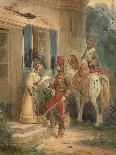 The Soldier's Return, 1853 (W/C)-Joseph-louis-hippolyte Bellange-Giclee Print