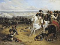 Napoleon in the Battle of Wagram (5-6 Juillet 1809) - Par Bellange, Hippolyte (1800-1866), 1841 - O-Joseph-louis-hippolyte Bellange-Framed Giclee Print