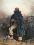 Soldier with a Spade, 1834 watercolor-Joseph-Louis-Hippolyte Bellange-Giclee Print