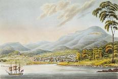 North View of Sidney, New South Wales-Joseph Lycett-Framed Stretched Canvas
