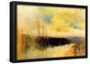 Joseph Mallord Turner Evening Landscape Art Print Poster-null-Framed Poster