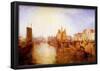 Joseph Mallord Turner Harbor of Dieppe Art Print Poster-null-Framed Poster