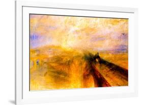 Joseph Mallord Turner Rain Steam and Speed the Great Western Railway-J M W Turner-Framed Art Print