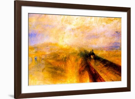 Joseph Mallord Turner Rain Steam and Speed the Great Western Railway-J M W Turner-Framed Art Print