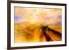 Joseph Mallord Turner Rain Steam and Speed the Great Western Railway-J M W Turner-Framed Art Print