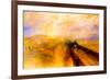 Joseph Mallord Turner Rain Steam and Speed the Great Western Railway-J M W Turner-Framed Art Print