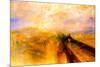 Joseph Mallord Turner Rain Steam and Speed the Great Western Railway-J M W Turner-Mounted Art Print