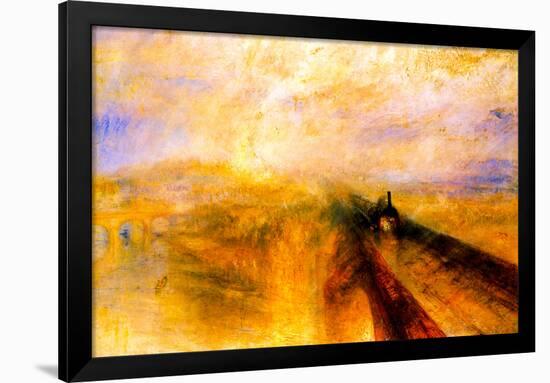 Joseph Mallord Turner Rain Steam and Speed the Great Western Railway-J M W Turner-Framed Art Print